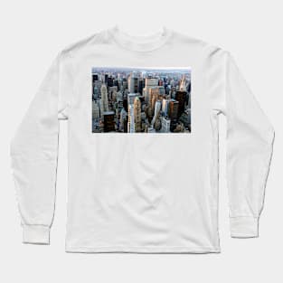 Skyscrapers, Manhattan, New York, USA (E780/1455) Long Sleeve T-Shirt